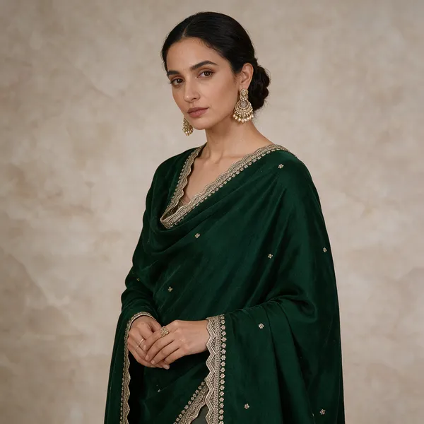 Green_Embellished_Cutwork_Dupatta_For_Women