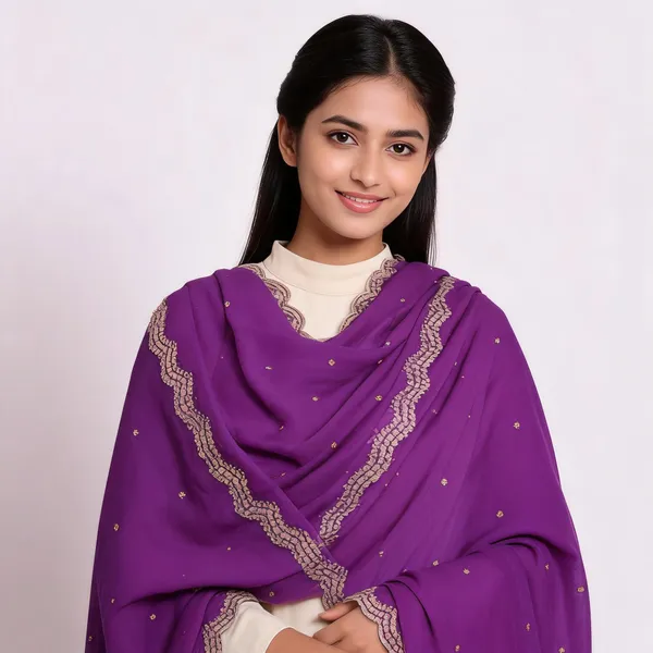 Purple_Embellished_Cutwork_Dupatta_For_Women