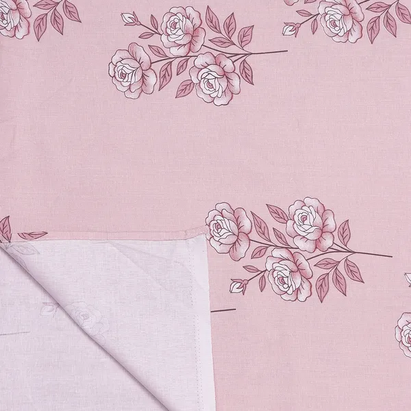 Premium_Cotton_Double_Bedsheet_With_2_Pillow_Covers_|_190_Tc_Soft_Fabric_|_Heritage_Print_|_250_X_230_Cm_|_Skin-Friendly_And_Washable_Bed_Sheet_For_Bedroom_Home_Use_(Baby_Pink_Floral_Bunch)