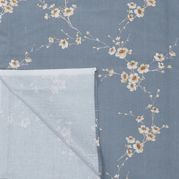 Premium_Cotton_Double_Bedsheet_With_2_Pillow_Covers_|_190_Tc_Soft_Fabric_|_Heritage_Print_|_250_X_230_Cm_|_Skin-Friendly_And_Washable_Bed_Sheet_For_Bedroom_Home_Use_(Blue_Cherry_Blossom)