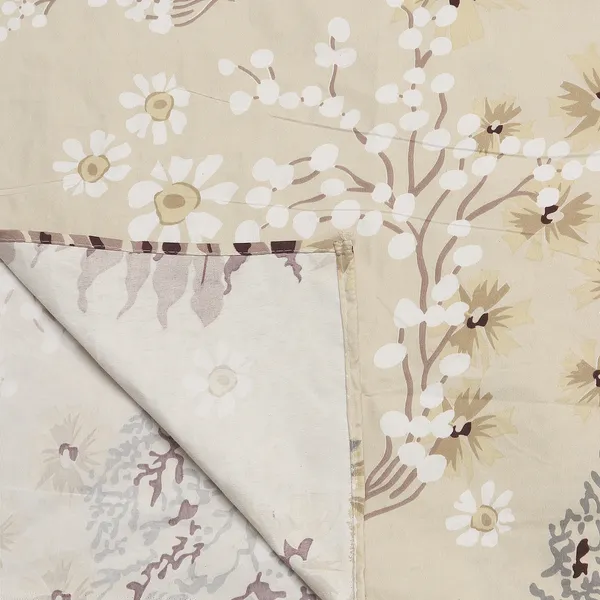 Premium_Floral_Double_Bedsheet_With_2_Lace_Border_Pillow_Covers_|_Soft_Cotton_Feel_Bedding_Set_|_Elegant_Botanical_Print_Bedsheet_For_Bedroom_Decor_(Beige_And_Cocoa)