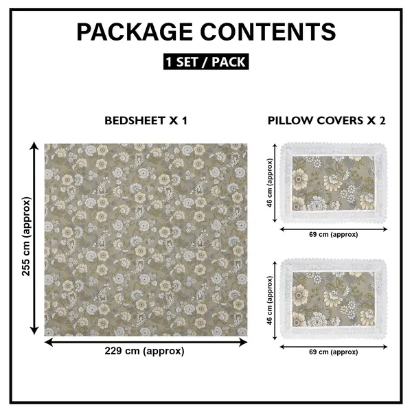 Premium_Floral_Double_Bedsheet_With_2_Lace_Border_Pillow_Covers_|_Soft_Cotton_Feel_Bedding_Set_|_Elegant_Botanical_Print_Bedsheet_For_Bedroom_Decor_(Olive_And_Cream)