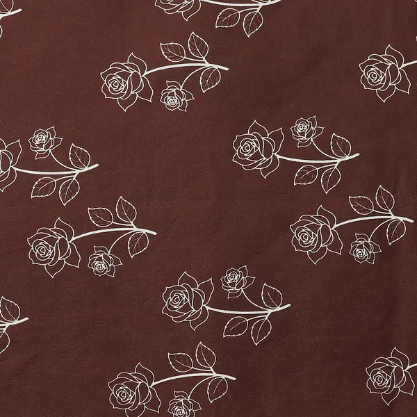 Premium_Floral_Double_Bedsheet_With_2_Lace_Border_Pillow_Covers_|_Soft_Cotton_Feel_Bedding_Set_|_Elegant_Botanical_Print_Bedsheet_For_Bedroom_Decor_(Coffee_Brown_And_Ivory)
