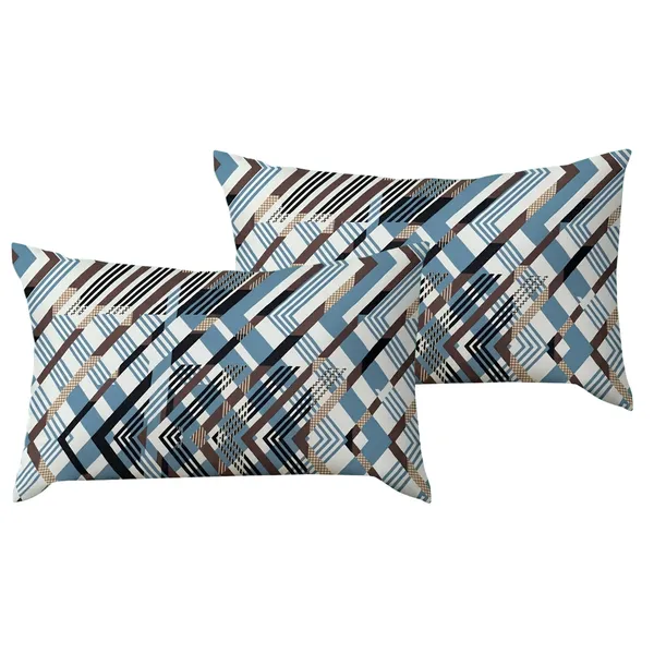 Premium_Elastic_Fitted_Bedsheet_With_2_Pillow_Covers_|_Soft_Breathable_Fabric_|_Geometric_Floral_Print_Bed_Sheet_Set_|_199_X_155_X_35_Cm_(Blue_Grey_Multi)