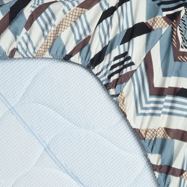 Premium_Elastic_Fitted_Bedsheet_With_2_Pillow_Covers_|_Soft_Breathable_Fabric_|_Geometric_Floral_Print_Bed_Sheet_Set_|_199_X_155_X_35_Cm_(Blue_Grey_Multi)