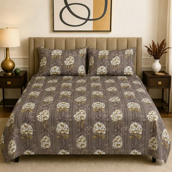 Premium_Bedsheet_With_2_Quilted_Pillow_Covers_|_Soft_Double_Bed_Sheet_Set_|_Elegant_Print_Bedding_|_250_X_230_Cm_(Mocha_Brown_And_Ivory)
