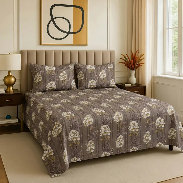 Premium_Bedsheet_With_2_Quilted_Pillow_Covers_|_Soft_Double_Bed_Sheet_Set_|_Elegant_Print_Bedding_|_250_X_230_Cm_(Mocha_Brown_And_Ivory)