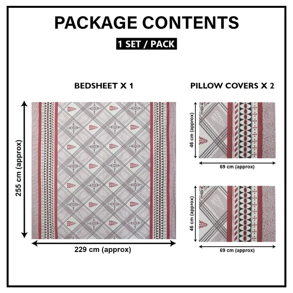 Premium_Bedsheet_With_2_Quilted_Pillow_Covers_|_Soft_Double_Bed_Sheet_Set_|_Elegant_Print_Bedding_|_250_X_230_Cm_(Coral_Red_And_Soft_Grey)