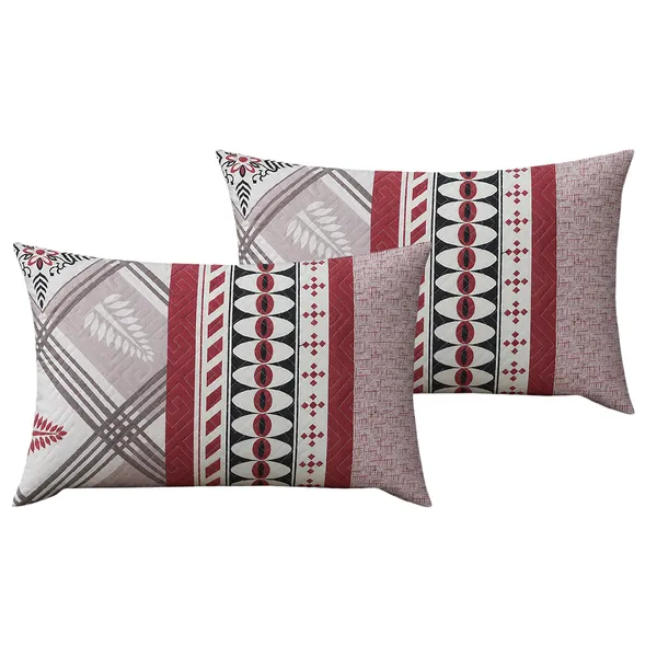 Premium_Bedsheet_With_2_Quilted_Pillow_Covers_|_Soft_Double_Bed_Sheet_Set_|_Elegant_Print_Bedding_|_250_X_230_Cm_(Coral_Red_And_Soft_Grey)