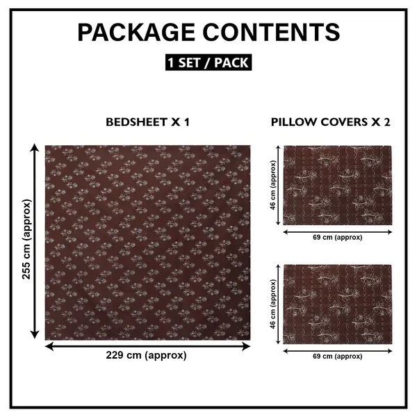 Premium_Bedsheet_With_2_Quilted_Pillow_Covers_|_Soft_Double_Bed_Sheet_Set_|_Elegant_Print_Bedding_|_250_X_230_Cm_(Chocolate_Brown_And_Ivory)