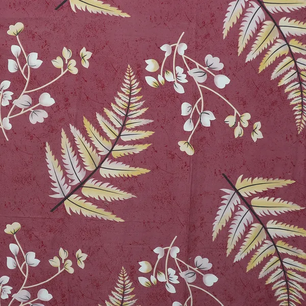 Premium_Bedsheet_With_2_Quilted_Pillow_Covers_|_Soft_Double_Bed_Sheet_Set_|_Elegant_Print_Bedding_|_250_X_230_Cm_(Wine_Red_And_Cream)