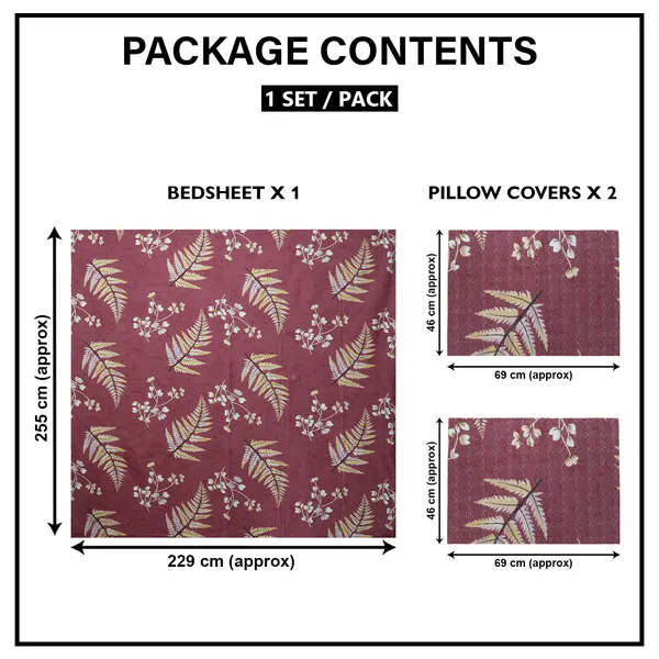 Premium_Bedsheet_With_2_Quilted_Pillow_Covers_|_Soft_Double_Bed_Sheet_Set_|_Elegant_Print_Bedding_|_250_X_230_Cm_(Wine_Red_And_Cream)