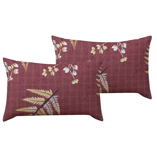 Premium_Bedsheet_With_2_Quilted_Pillow_Covers_|_Soft_Double_Bed_Sheet_Set_|_Elegant_Print_Bedding_|_250_X_230_Cm_(Wine_Red_And_Cream)