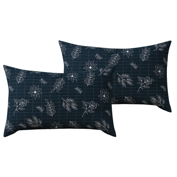 Premium_Bedsheet_With_2_Quilted_Pillow_Covers_|_Soft_Double_Bed_Sheet_Set_|_Elegant_Print_Bedding_|_250_X_230_Cm_(Navy_Blue_And_White)