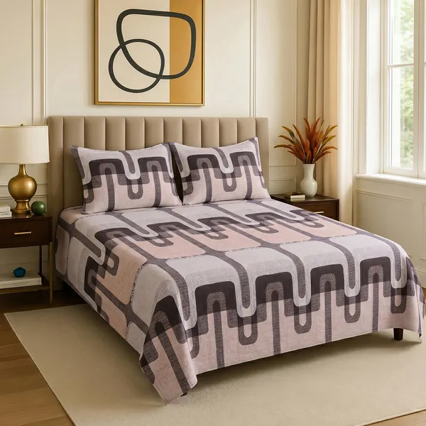 Premium_Printed_Double_Bedsheet_With_2_Pillow_Covers_|_Soft_And_Breathable_Bedding_Set_|_Elegant_Floral_And_Modern_Designs_|_250_X_230_Cm_(Mocha_Brown_And_Beige)