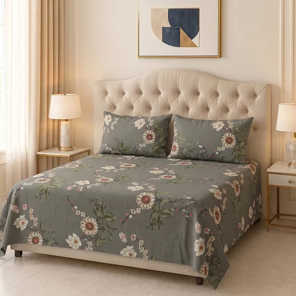 Premium_Printed_Double_Bedsheet_With_2_Pillow_Covers_|_Soft_And_Breathable_Bedding_Set_|_Elegant_Floral_And_Modern_Designs_|_250_X_230_Cm_(Olive_Green)
