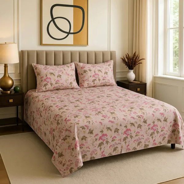 Premium_Printed_Double_Bedsheet_With_2_Pillow_Covers_|_Soft_And_Breathable_Bedding_Set_|_Elegant_Floral_And_Modern_Designs_|_250_X_230_Cm_(Pink_Beige)