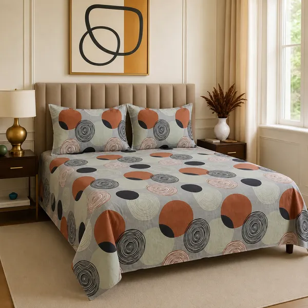 Premium_Printed_Double_Bedsheet_With_2_Pillow_Covers_|_Soft_And_Breathable_Bedding_Set_|_Elegant_Floral_And_Modern_Designs_|_250_X_230_Cm_(Rust_Grey)