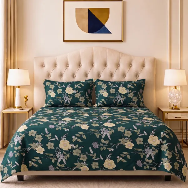 Premium_Printed_Double_Bedsheet_With_2_Pillow_Covers_|_Soft_And_Breathable_Bedding_Set_|_Elegant_Floral_And_Modern_Designs_|_250_X_230_Cm_(Teal_Green)
