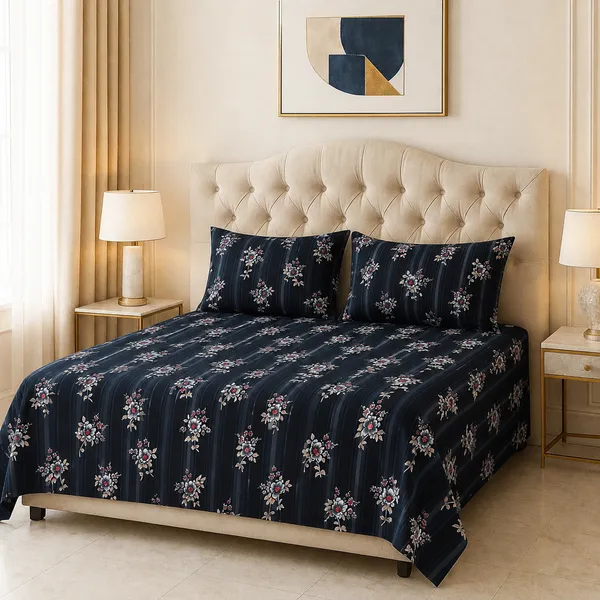 Premium_Printed_Double_Bedsheet_With_2_Pillow_Covers_|_Soft_And_Breathable_Bedding_Set_|_Elegant_Floral_And_Modern_Designs_|_250_X_230_Cm_(Black_Grey)