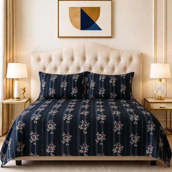 Premium_Printed_Double_Bedsheet_With_2_Pillow_Covers_|_Soft_And_Breathable_Bedding_Set_|_Elegant_Floral_And_Modern_Designs_|_250_X_230_Cm_(Black_Grey)