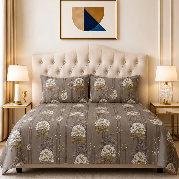 Premium_Printed_Double_Bedsheet_With_2_Pillow_Covers_|_Soft_And_Breathable_Bedding_Set_|_Elegant_Floral_And_Modern_Designs_|_250_X_230_Cm_(Taupe_Gold)