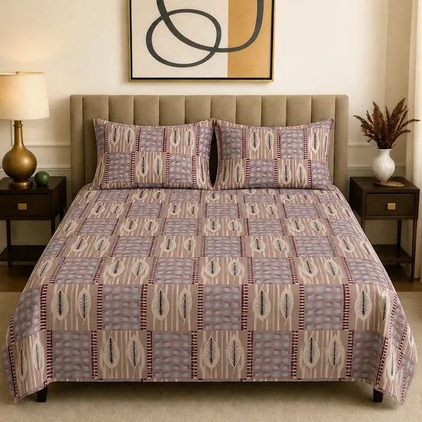 Premium_Printed_Double_Bedsheet_With_2_Pillow_Covers_|_Soft_And_Breathable_Bedding_Set_|_Elegant_Floral_And_Modern_Designs_|_250_X_230_Cm_(Sand_Grey)