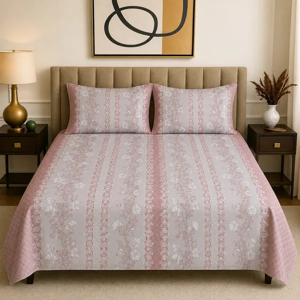 Premium_Printed_Double_Bedsheet_With_2_Pillow_Covers_|_Soft_And_Breathable_Bedding_Set_|_Elegant_Floral_And_Modern_Designs_|_250_X_230_Cm_(Pink_Grey)