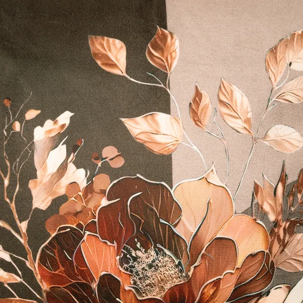 Cherry_Design_Velvet_Decorative_Throw_Pillow_Covers,_Digital_Floral_Print,_Modern_Abstract_Design,_16_X_16_Inch,_Set_Of_3_Pieces_For_Living_Room,_Bedroom_(Brown)