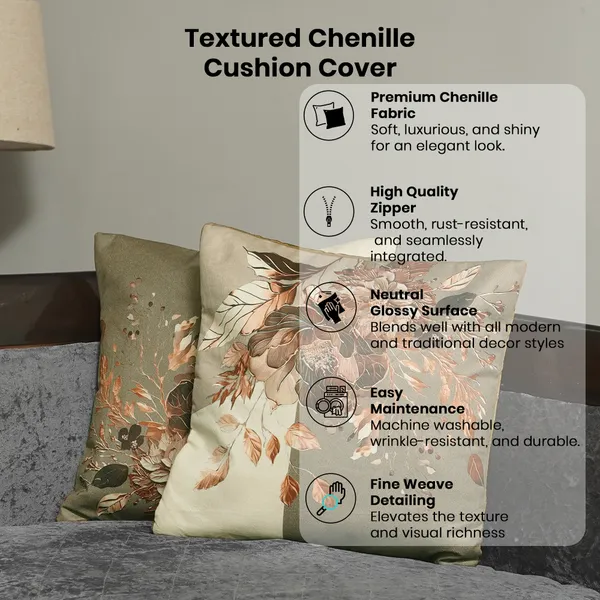 Cherry_Design_Velvet_Decorative_Throw_Pillow_Covers,_Digital_Floral_Print,_Modern_Abstract_Design,_16_X_16_Inch,_Set_Of_2_Pieces_For_Living_Room,_Bedroom_(Gold)
