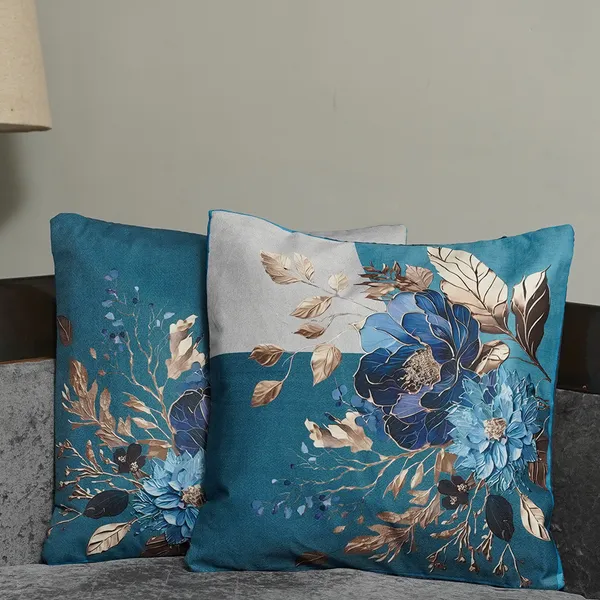 Cherry_Design_Velvet_Decorative_Throw_Pillow_Covers,_Digital_Floral_Print,_Modern_Abstract_Design,_16_X_16_Inch,_Set_Of_2_Pieces_For_Living_Room,_Bedroom_(Ferozi)