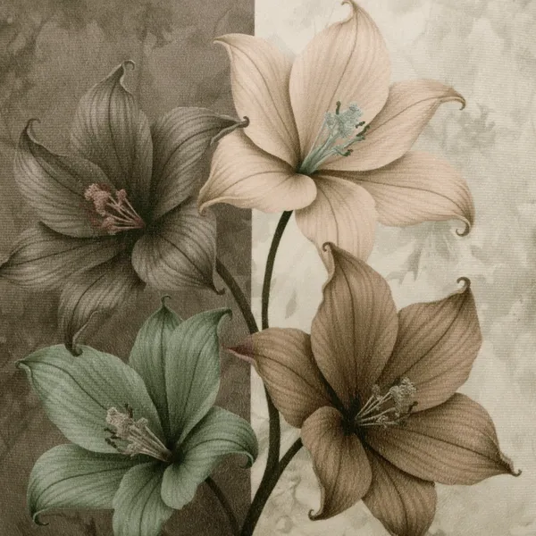 Velvet_Floral_Cushion_Covers,_Green_And_Cream_With_Lily_Pattern,_Decorative_Throw_Pillow_Cover_For_Living_Room,_16_X_16_Inch,_Set_Of_5_Pieces_(Brown)