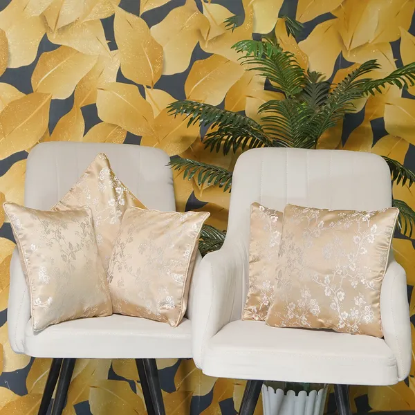 Luxury_Floral_Jacquard_Cushion_Covers,_With_Silver_Blossom_Pattern,_16_X_16_Inch,_Set_Of_5_Pieces_For_Living_Room,_Decorative_Throw_Cushion_Covers_(Gold)
