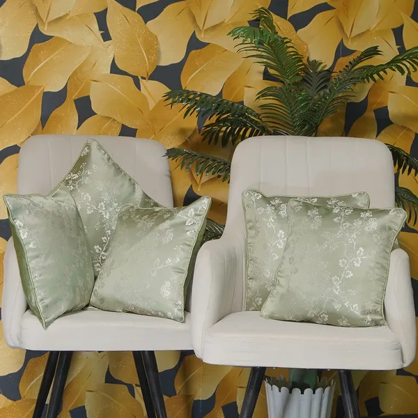 Luxury_Floral_Jacquard_Cushion_Covers,_With_Silver_Blossom_Pattern,_16_X_16_Inch,_Set_Of_5_Pieces_For_Living_Room,_Decorative_Throw_Cushion_Covers_(Green)