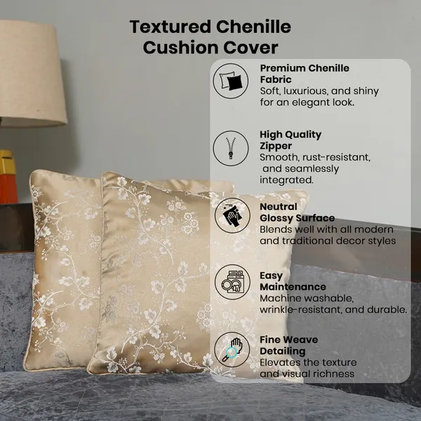 Luxury_Floral_Jacquard_Cushion_Covers,_With_Silver_Blossom_Pattern,_16_X_16_Inch,_Set_Of_3_Pieces_For_Living_Room,_Decorative_Throw_Cushion_Covers_(Gold)
