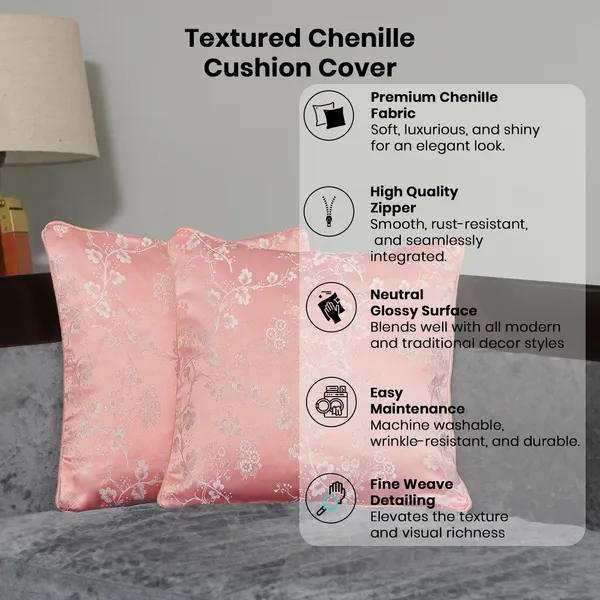 Luxury_Floral_Jacquard_Cushion_Covers,_With_Silver_Blossom_Pattern,_16_X_16_Inch,_Set_Of_2_Pieces_For_Living_Room,_Decorative_Throw_Cushion_Covers_(Pink)