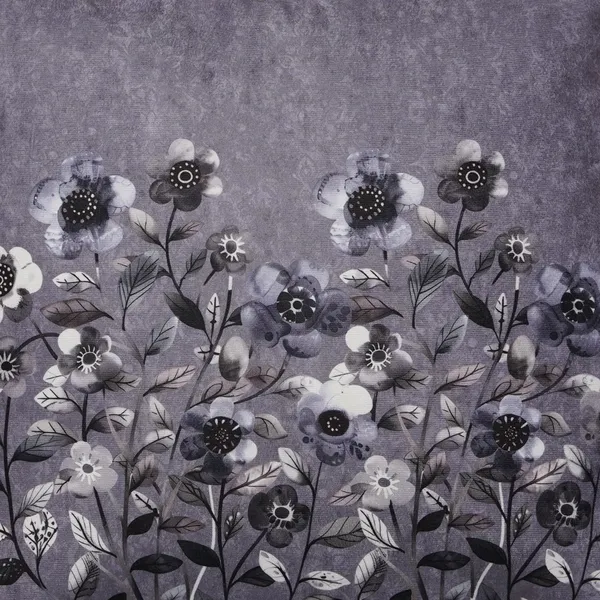 Decorative_Velvet_Floral_Cushion_Covers,_With_Peach_Flowers,_16_X_16_Inch,_Set_Of_3_Pieces,_Embroidered_Border_Design_For_Home_Decor_(Grey)