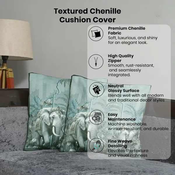 Royal_Elephant_Decorative_Velvet_Cushion_Covers,_3D_Crowned_Elephant_Design_With_Gold_Palm_Pattern,_16_X_16_Inch,_Set_Of_2_Pieces_(Grey)