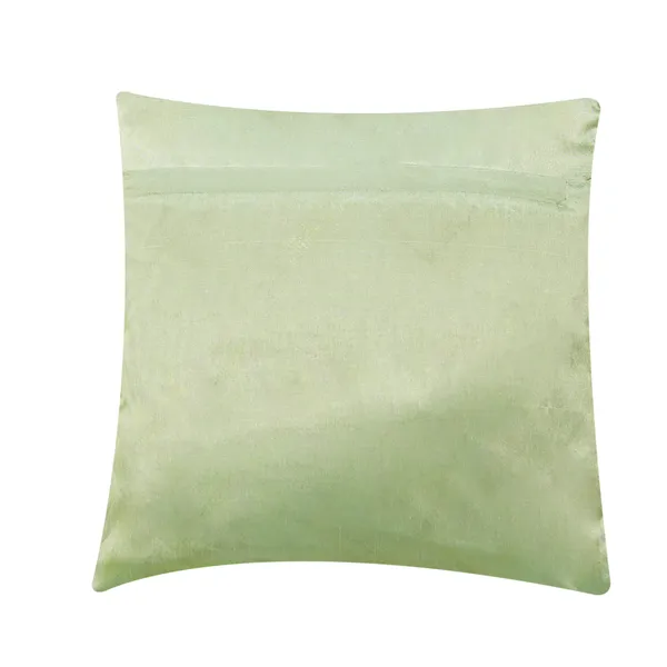 Floral_Printed_Cushion_Covers,_Velvet_Daisy_Design,_16_X_16_Inch_Decorative_Cushion_Cover,_Set_Of_3_Pieces_(Green)