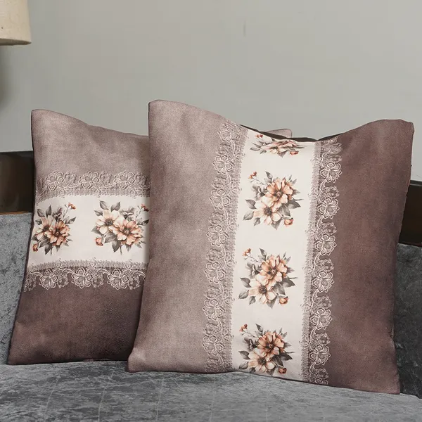 Divine_Elegance_Floral_Velvet_Cushion_Covers,_Lace_Pattern_Design,_16_X_16_Inch,_Set_Of_2_Pieces,_Decorative_Throw_Covers_(Brown)