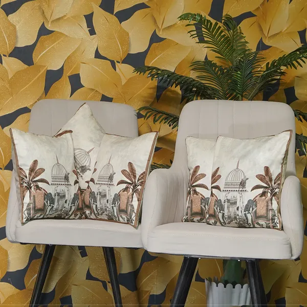 Luxury_Velvet_Elephant_Palace_Decorative_Throw_Pillow_Covers,_Traditional_Indian_Design,_16_X_16_Inch,_Set_Of_5_Pieces_(Beige)
