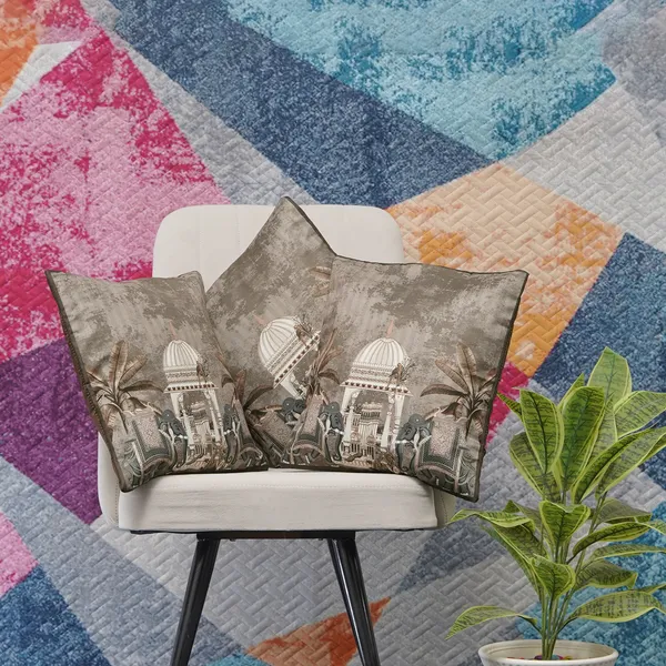 Luxury_Velvet_Elephant_Palace_Decorative_Throw_Pillow_Covers,_Traditional_Indian_Design,_16_X_16_Inch,_Set_Of_3_Pieces_(Gold)