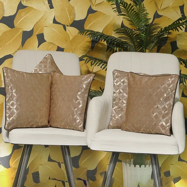 Luxurious_Jacquard_Decorative_Cushion_Covers,_Champagne_Floral_Pattern,_Premium_Modern_Design,_16_X_16_Inch,_Set_Of_5_Pieces_(Brown)