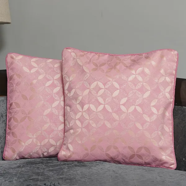 Luxurious_Jacquard_Decorative_Cushion_Covers,_Champagne_Floral_Pattern,_Premium_Modern_Design,_16_X_16_Inch,_Set_Of_2_Pieces_(Pink)