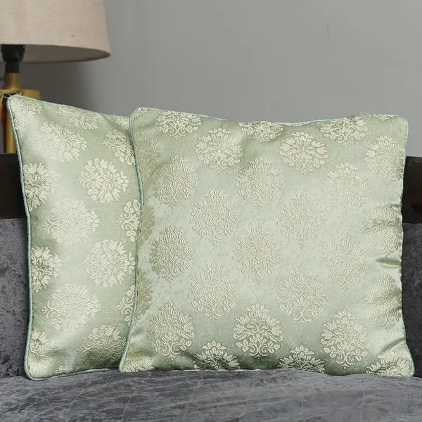 Luxury_Damask_Jacquard_Cushion_Covers,_16_X_16_Inch,_Set_Of_2_Pieces,_Premium_Living_Room_Decorative_Throw_Cushion_Covers_(Green)