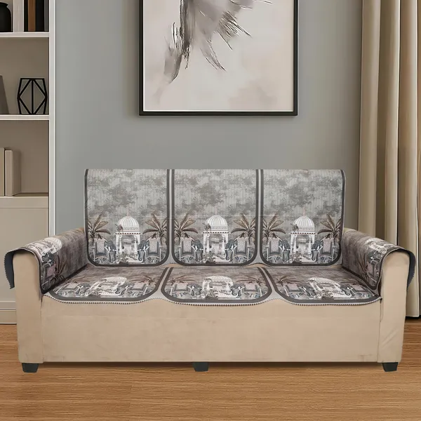 Velvet_5_Seater_Sofa_Cover_With_10_Seat_And_Back_Covers,_6_Hand_Rest_Covers_|_Elephant_Dome_Design_|_Washable_Fabric_|_Stylish_Sofa_Cover_For_Modern_Living_Room_(Brown,_5_Seater_With_Arm_Covers)