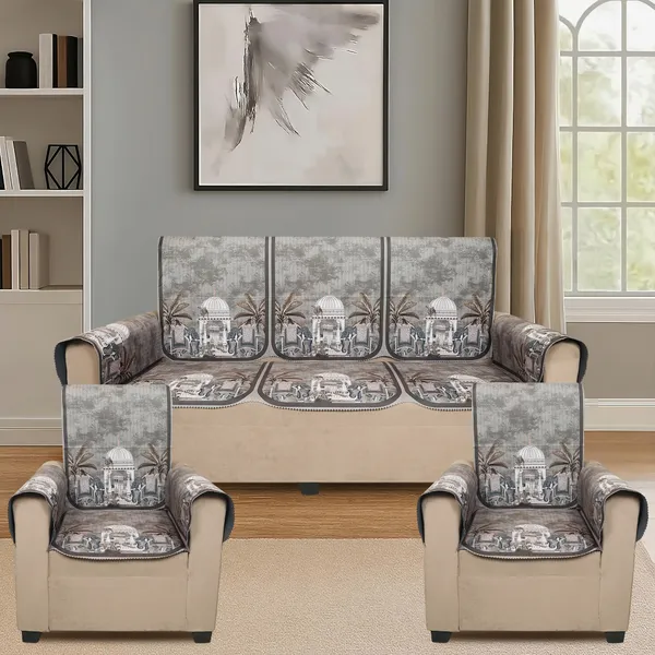 Velvet_5_Seater_Sofa_Cover_With_10_Seat_And_Back_Covers,_6_Hand_Rest_Covers_|_Elephant_Dome_Design_|_Washable_Fabric_|_Stylish_Sofa_Cover_For_Modern_Living_Room_(Brown,_5_Seater_With_Arm_Covers)