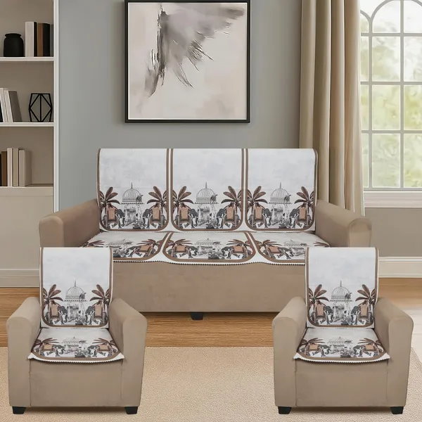 Velvet_5_Seater_Sofa_Cover_With_10_Seat_And_Back_Covers_|_Elephant_Dome_Design_|_Washable_Fabric_|_Stylish_Sofa_Cover_For_Modern_Living_Room_(Beige,_5_Seater_Without_Arm_Covers)