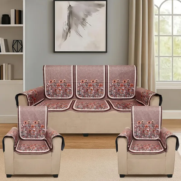 Velvet_5_Seater_Sofa_Cover_With_10_Seat_And_Back_Covers,_6_Hand_Rest_Covers_|_Floral_Design_|_Washable_Fabric_|_Stylish_Sofa_Cover_For_Modern_Living_Room_(Brown,_5_Seater_With_Arm_Cover)