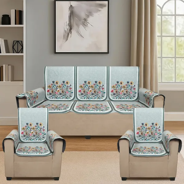 Velvet_5_Seater_Sofa_Cover_With_10_Seat_And_Back_Covers,_6_Hand_Rest_Covers_|_Floral_Design_|_Washable_Fabric_|_Stylish_Sofa_Cover_For_Modern_Living_Room_(Light_Green,_5_Seater_With_Arm_Cover)